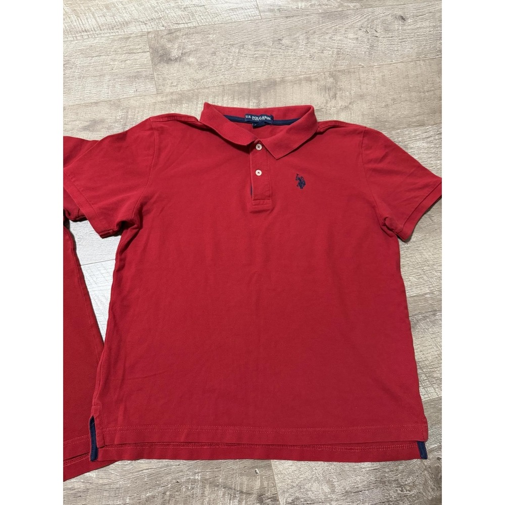 U.S. Polo Assn. Red short-sleeve polo shirts Set - Picture 3 of 8